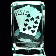 Load image into Gallery viewer, spades Bevel Edge crystal