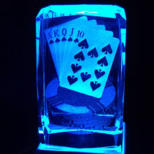 Load image into Gallery viewer, spades Bevel Edge 3d crystal
