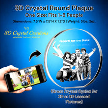 Load image into Gallery viewer, 3D Crystal Round Plaque