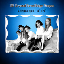 Load image into Gallery viewer, 3D Crystal Bevel Plaque
