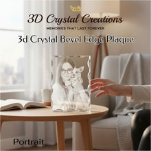 Load image into Gallery viewer, 3D Crystal Bevel Edge Plaque