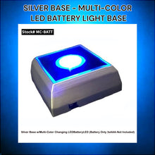 Load image into Gallery viewer, Silver Base Multi color LED light base