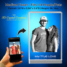 Load image into Gallery viewer, Medium Size tower 3D crystal