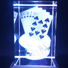 Load image into Gallery viewer, Poker 3D crystal