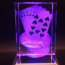 Load image into Gallery viewer, Poker 3D Crystal