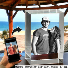 Load image into Gallery viewer, Medium 3D crystal tower