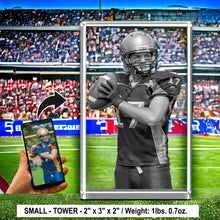 Load image into Gallery viewer, Small crystal tower Football Player