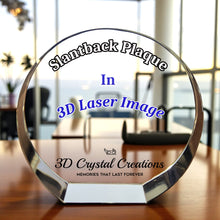 Load image into Gallery viewer, Slantback Crystal Plaque - 2D or 3D