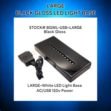 Load image into Gallery viewer, Large black gloss LED light base