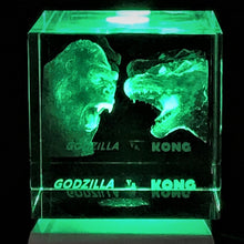 Load image into Gallery viewer, 3D &quot;Godzilla vs. Kong&quot; Crystal - Includes: Free 7-Color Changing LED Light-Base