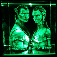 Load image into Gallery viewer, 3D Avatar The Way of Water LED Light Up Crystal Collectible