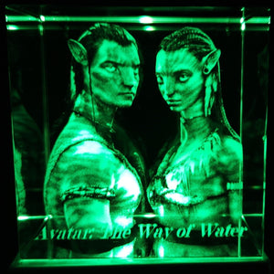 3D Avatar The Way of Water LED Light Up Crystal Collectible