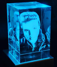 Load image into Gallery viewer, 3D Elvis LED Light Up Crystal Collectible