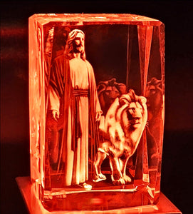 3D crystal Jesus image