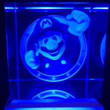 Load image into Gallery viewer, LED Light Up Mario 3D Crystal