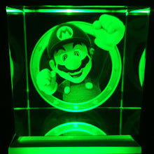 Load image into Gallery viewer, LED Light Mario 3D Crystal