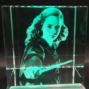 3D Emma Watson Brightest Witch LED Light Up Crystal Collectible