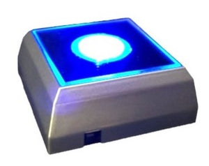 3D Blue LED Light Up Crystal Collectible