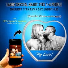 Load image into Gallery viewer, 3D Large Crystal Heart