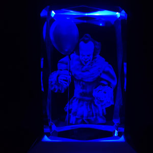 LED Light Up Pennywise Bevel Edges Crystal