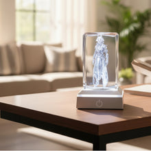 Load image into Gallery viewer, 3D Custom Gamer Character LED Light Up Crystal Collectible