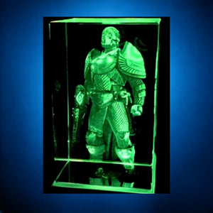 3D Custom Gamer Character LED Light Up Crystal Collectible
