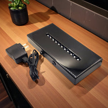 Load image into Gallery viewer, Black Gloss-LARGE-LED Light Base-White LED (AC/USB 120v Plug)