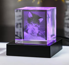 Load image into Gallery viewer, Medium Multicolor &amp; White LED Light Base (AC/USB/Battery Operated)