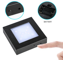 Load image into Gallery viewer, Medium Multicolor &amp; White LED Light Base (AC/USB/Battery Operated)