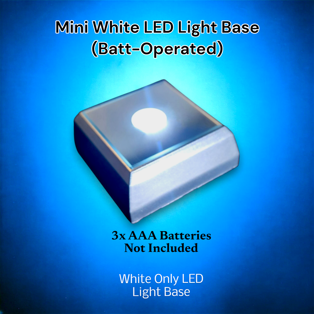 Mini White LED Light Base (Battery Operated)