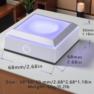 Small Multicolor & White LED Light Base (AC/USB & Battery Operated)