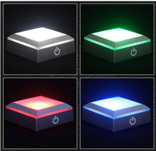 Load image into Gallery viewer, Small Multicolor &amp; White LED Light Base (AC/USB &amp; Battery Operated)