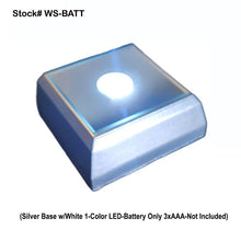 Load image into Gallery viewer, Square-WHITE LED Light Base (Battery Operated)