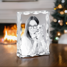 Load image into Gallery viewer, 3D Crystal Bevel Edge Plaque