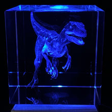 Load image into Gallery viewer, 3D Blue LED Light Up Crystal Collectible