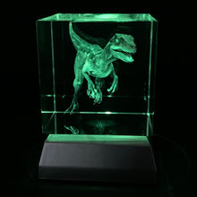 Load image into Gallery viewer, 3D &quot;Blue&quot; Crystal - Includes: Free 7-Color Changing LED Light-Base