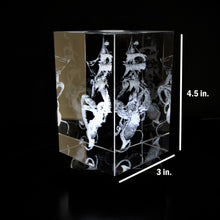 Load image into Gallery viewer, 3D &quot;Kraken&quot; Crystal - Includes: Bright White or Color USB Power LED Light-Base