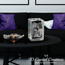 Load image into Gallery viewer, 3D Crystal Statuette - Bevel Edge