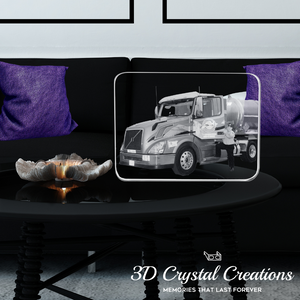 3D Crystal Rectangle Plaque