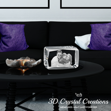 Load image into Gallery viewer, 3D Crystal Statuette - Bevel Edge