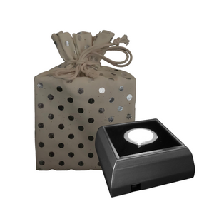 White Color - Square LED Light Base (Batt-Operated) with Gift Bag