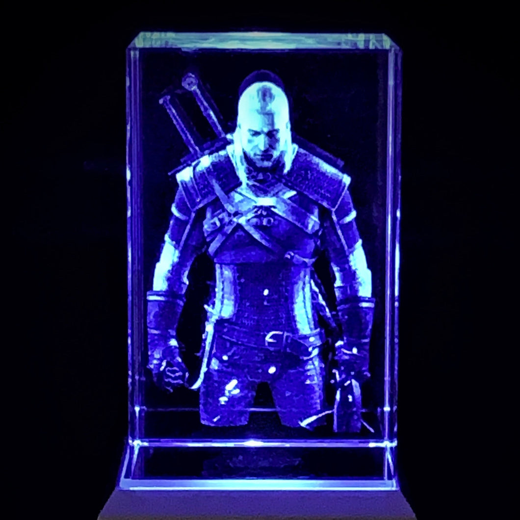 Witcher Blue 3D Crystal