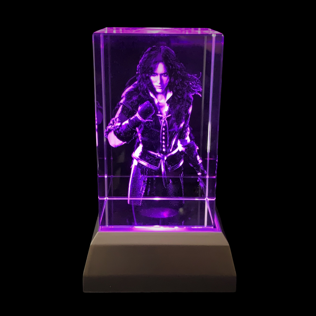 Yennefer Purple 3D Crystal