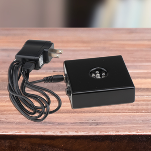 Black Gloss 1-Color White LED Light Base - Small (Incls. USB Power Adapter)