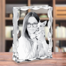 Load image into Gallery viewer, 3D Crystal Bevel Edge Plaque