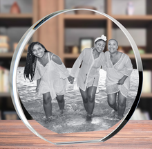 Load image into Gallery viewer, 3D Crystal Round Plaque